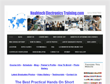 Tablet Screenshot of noahtechelectronicstraining.com